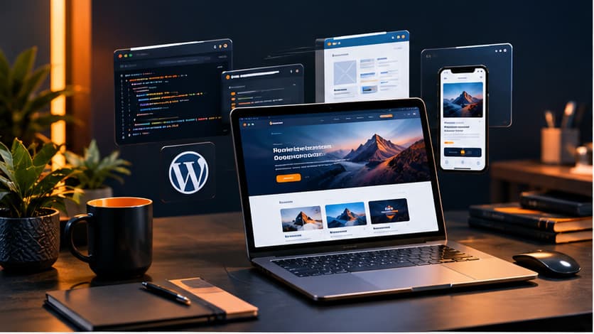 WordPress Website Development illustration